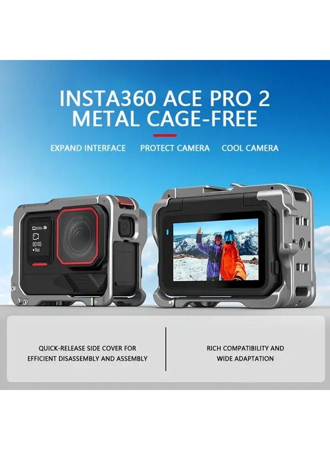 Insta360 Ace Pro Action Camera Metal Protective Case With Mounting Frame - Image 3